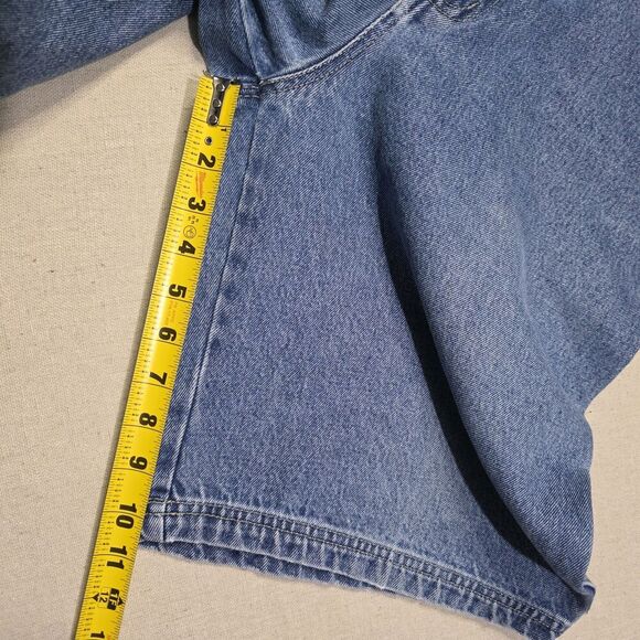 Vintage 90s/Y2K BOXX Jeans NY USA Denim Cargo Skater Shorts Size 36×10 Mens Jort - Picture 7 of 7